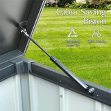 Waterproof 100/120/150/160-Gallon Outdoor Deck Box for Patio Storage