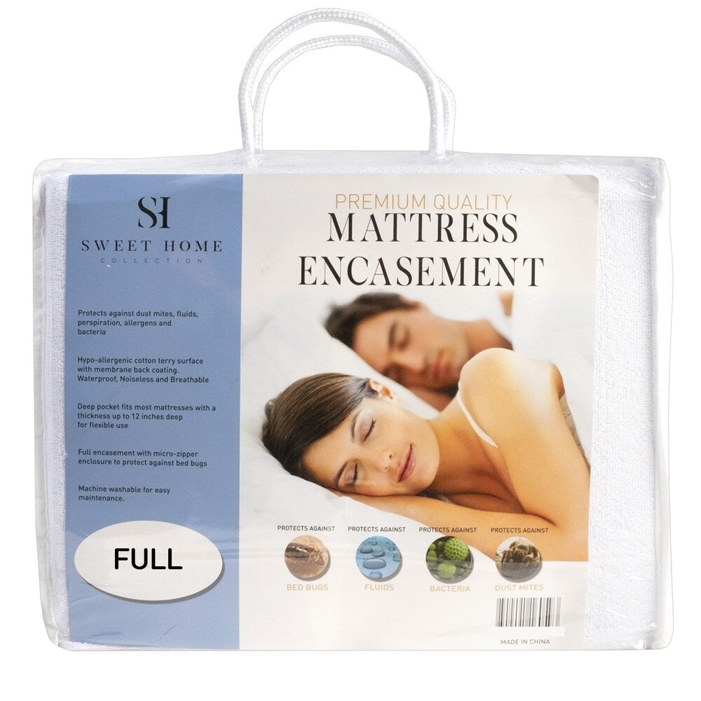 Waterproof Bed Bug Proof Cotton Terry Mattress Encasement Protector