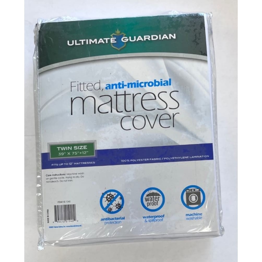 Waterproof Fitted Mattress Cover/ Protector - White