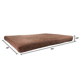 36x27 Two-Layer Memory Foam Waterproof Dog Bed for Large Dogs up to 75lbs