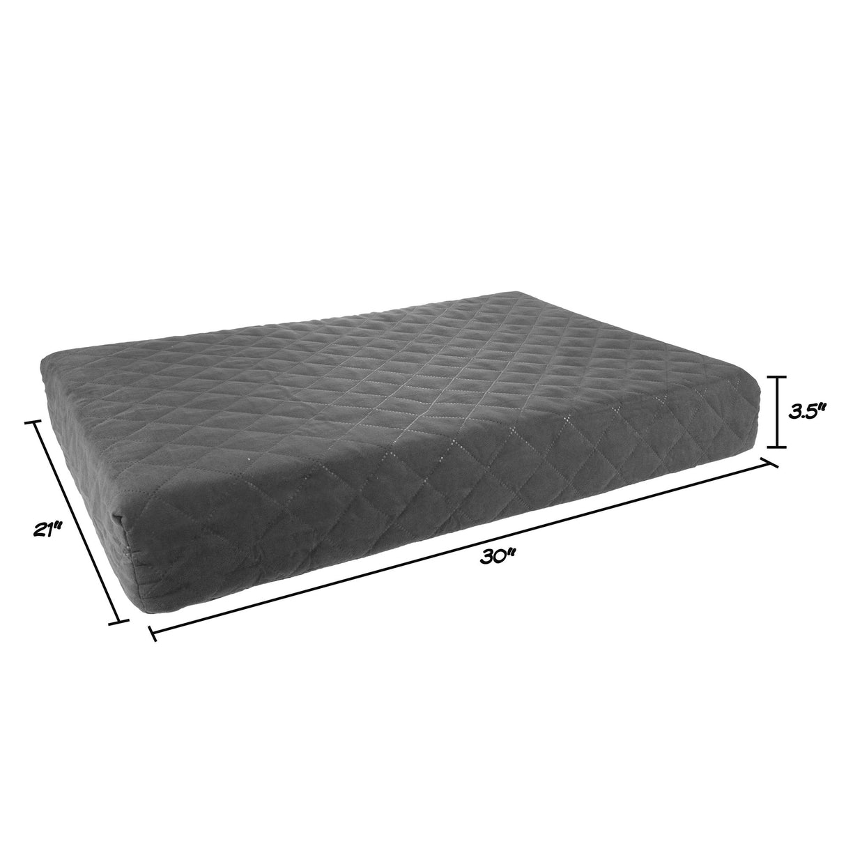 36x27 Two-Layer Memory Foam Waterproof Dog Bed for Large Dogs up to 75lbs