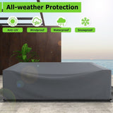 Waterproof Patio Furniture Cover Heavy-Duty Protection Multiple Sizes Windproof