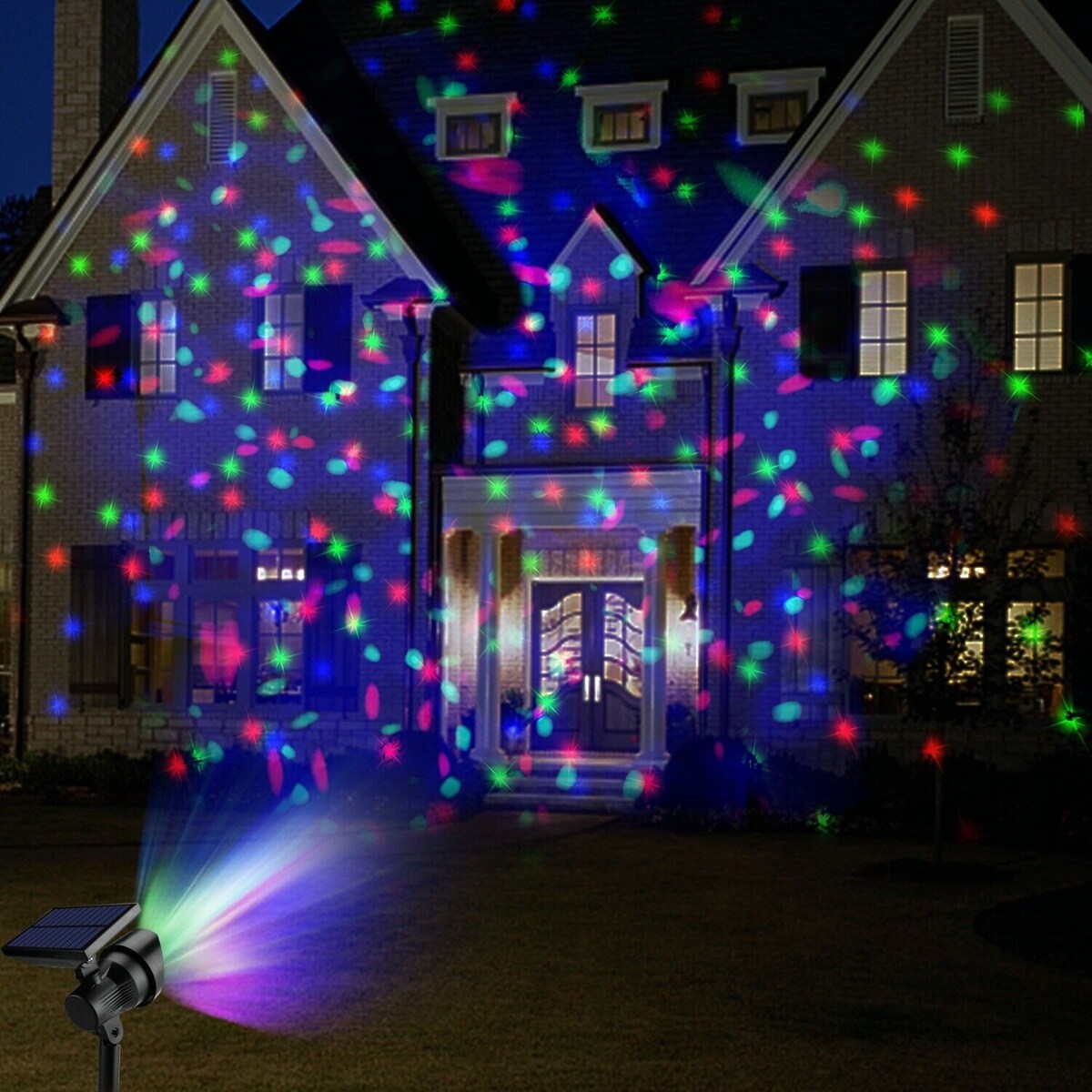 Waterproof Solar Power Christmas Laser Lights Outdoor Star Projector