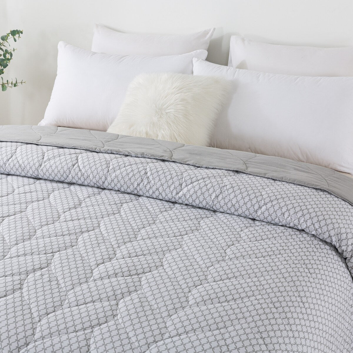 Waverly Antimicrobial Cotton Reversible Down Alternative Blanket