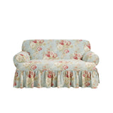 Waverly Ballad Bouquet 1 Piece T Cushion Loveseat Slipcover