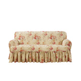 Waverly Ballad Bouquet 1 Piece T Cushion Loveseat Slipcover