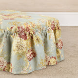 Waverly Ballad Bouquet 2 Piece Ottoman Slipcover