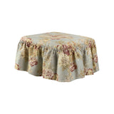 Waverly Ballad Bouquet 2 Piece Ottoman Slipcover