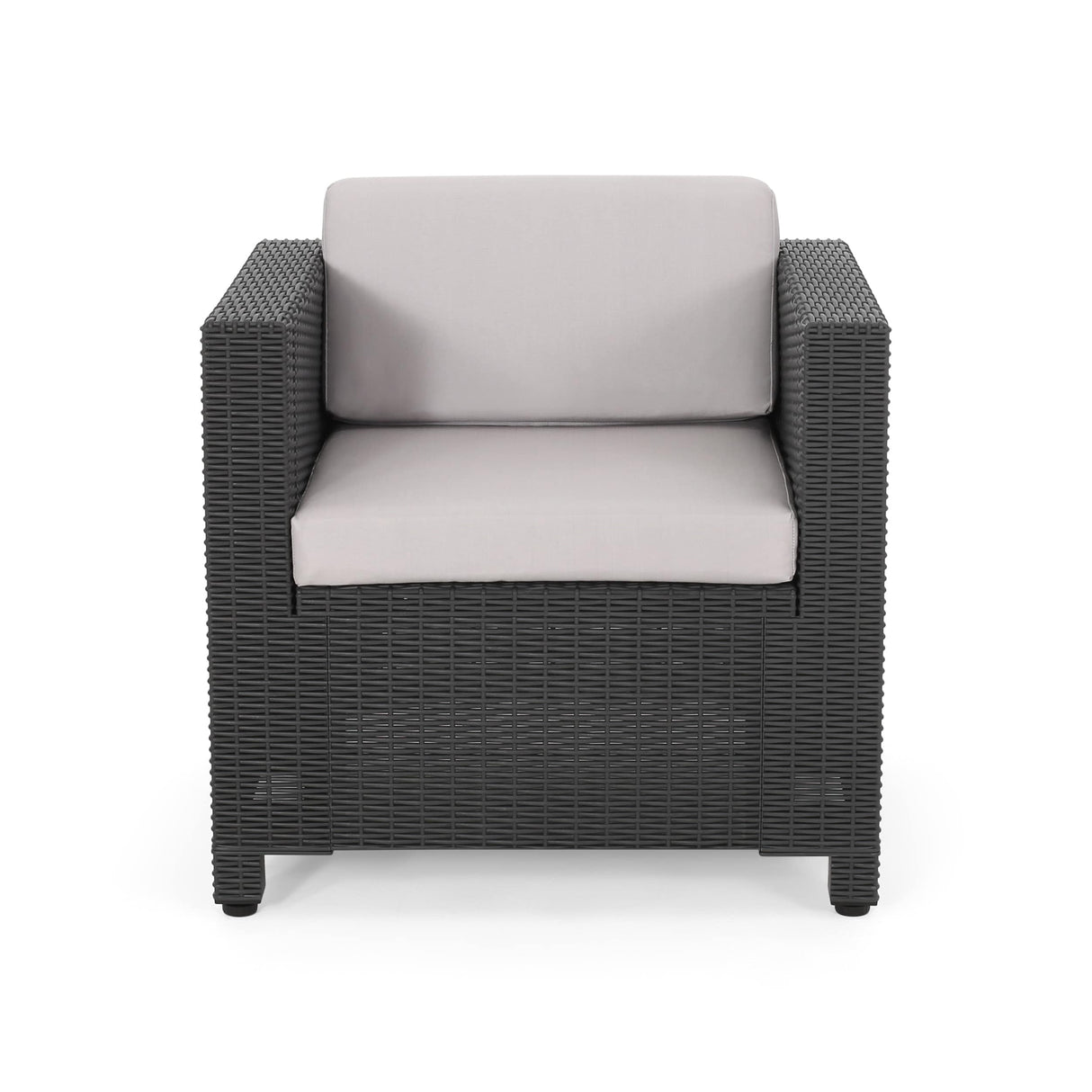 Waverly Outdoor 2-seater Faux Wicker Chat Set by Christopher Knight Home