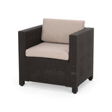Waverly Outdoor 2-seater Faux Wicker Chat Set by Christopher Knight Home