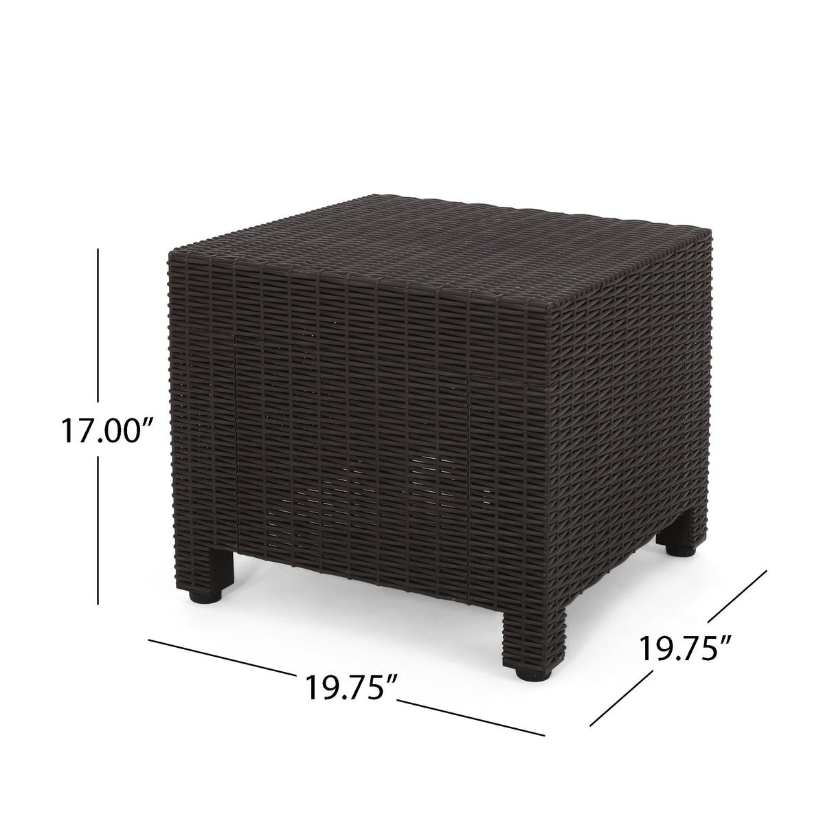 Waverly Outdoor 2-seater Faux Wicker Chat Set by Christopher Knight Home