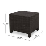 Waverly Outdoor 2-seater Faux Wicker Chat Set by Christopher Knight Home