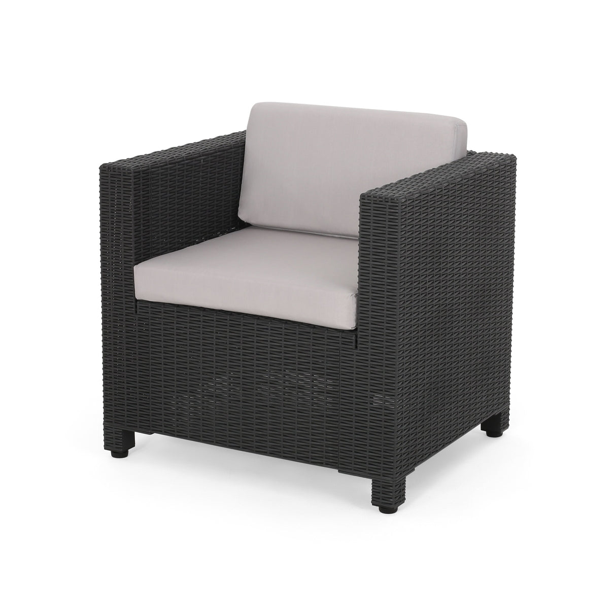 Waverly Outdoor 2-seater Faux Wicker Chat Set by Christopher Knight Home