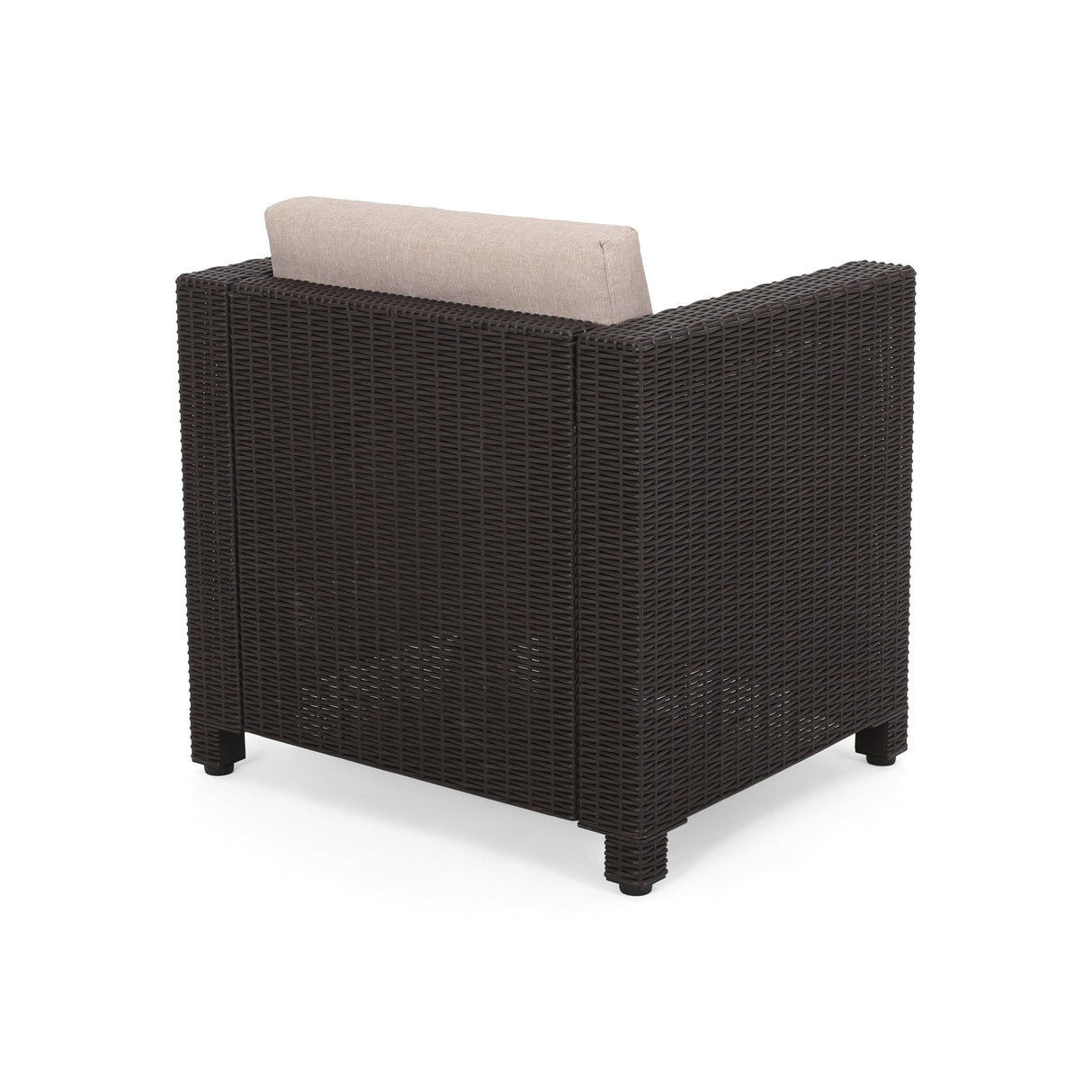 Waverly Outdoor 2-seater Faux Wicker Chat Set by Christopher Knight Home