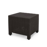Waverly Outdoor Faux Wicker Side Table by Christopher Knight Home