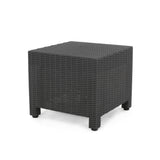 Waverly Outdoor Faux Wicker Side Table by Christopher Knight Home