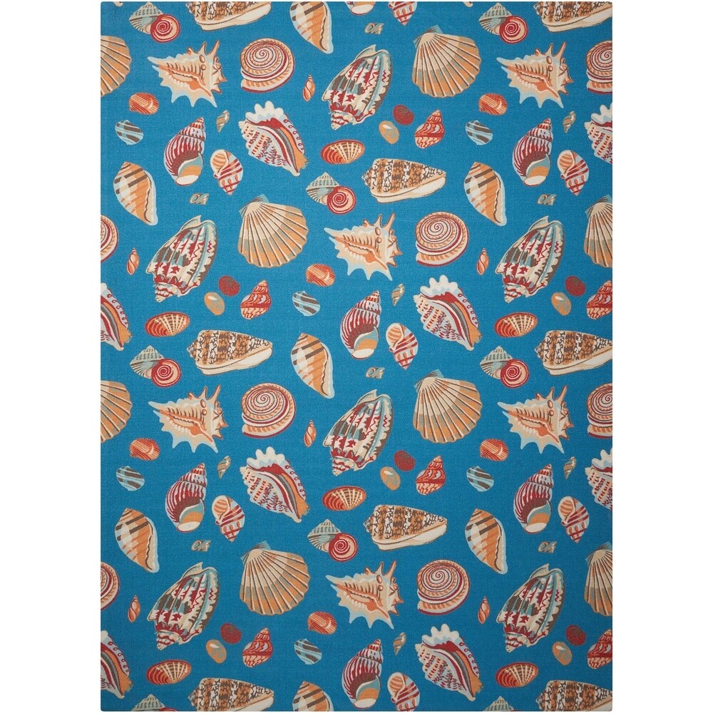 Waverly Sun N' Shade Seashell Indoor/Outdoor Area Rug