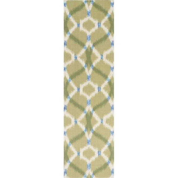 Naples Trellis Ikat Aegean Indoor/ Outdoor Area Rug by Havenside Home