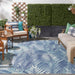 Waverly Sun & Shade Botanical Tropical Palm Leaf Indoor Outdoor Area Rug