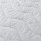 Waverly Waterproof Wave Stitched Mattress Pad - White