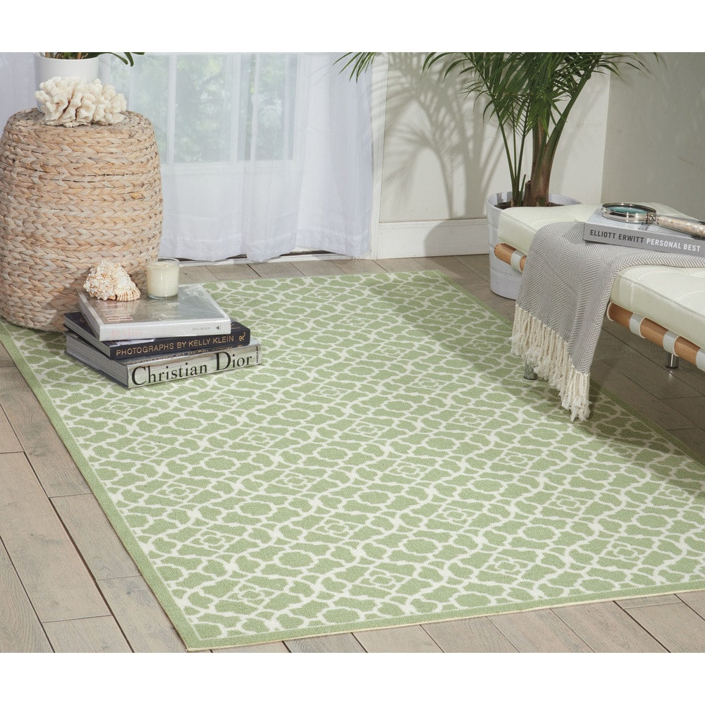 Porch & Den Eckford Modern Moroccan Lattice Indoor Outdoor Area Rug