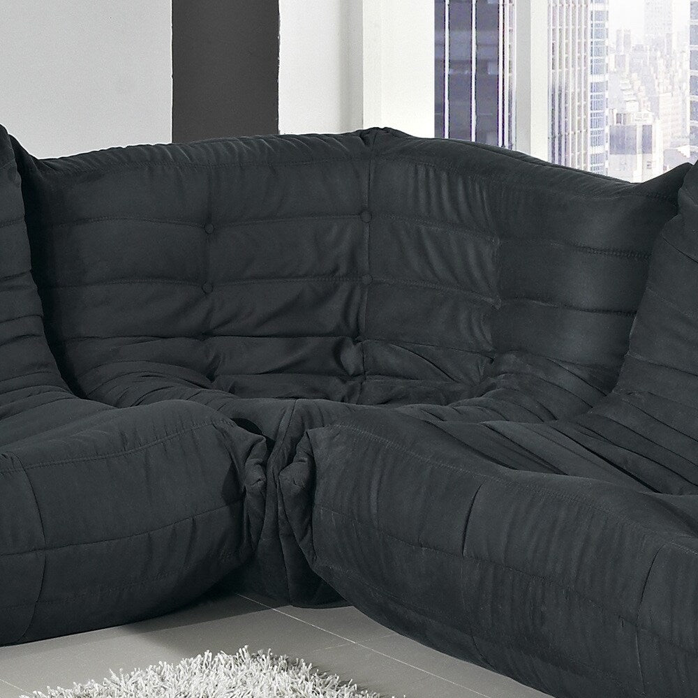 Waverunner Modular Black Sectional Corner