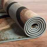 Well Woven Waves Contemporary Tone Tone Area Rug - 6'7" x 9'6"