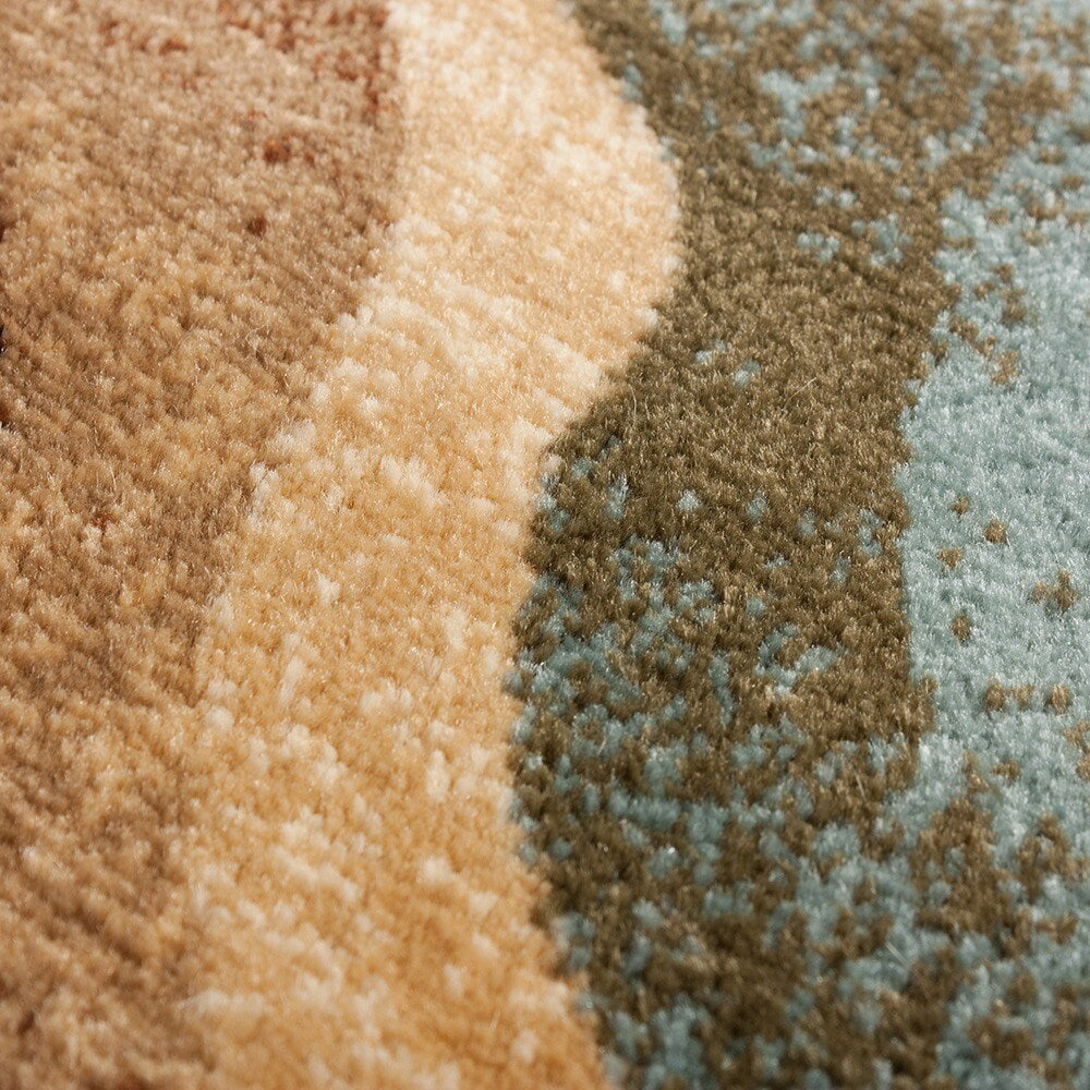 Well Woven Waves Contemporary Tone Tone Area Rug - 6'7" x 9'6"
