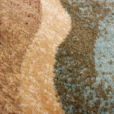 Well Woven Waves Contemporary Tone Tone Area Rug - 6'7" x 9'6"
