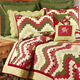 Wavy Spice Full/Queen Quilt 100% Cotton Lightweight Machine Washable Reversible Bedspread Coverlet