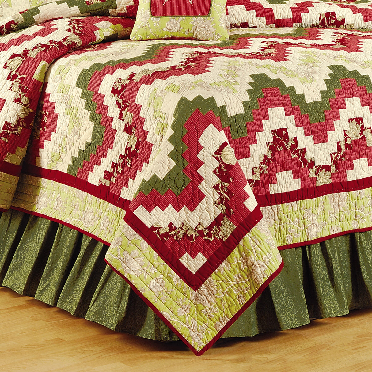 Wavy Spice Full/Queen Quilt 100% Cotton Lightweight Machine Washable Reversible Bedspread Coverlet