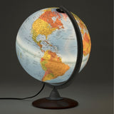 Waypoint Geographic Tactile Raised Relief 12-inch Illuminated Desktop Globe - 13"x12"x15.70"