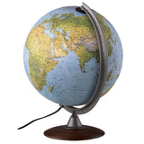 Waypoint Geographic Tactile Raised Relief 12-inch Illuminated Desktop Globe - 13"x12"x15.70"