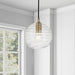 Wayve Glass & Metal Spherical Pendant