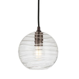 Wayve Glass & Metal Spherical Pendant