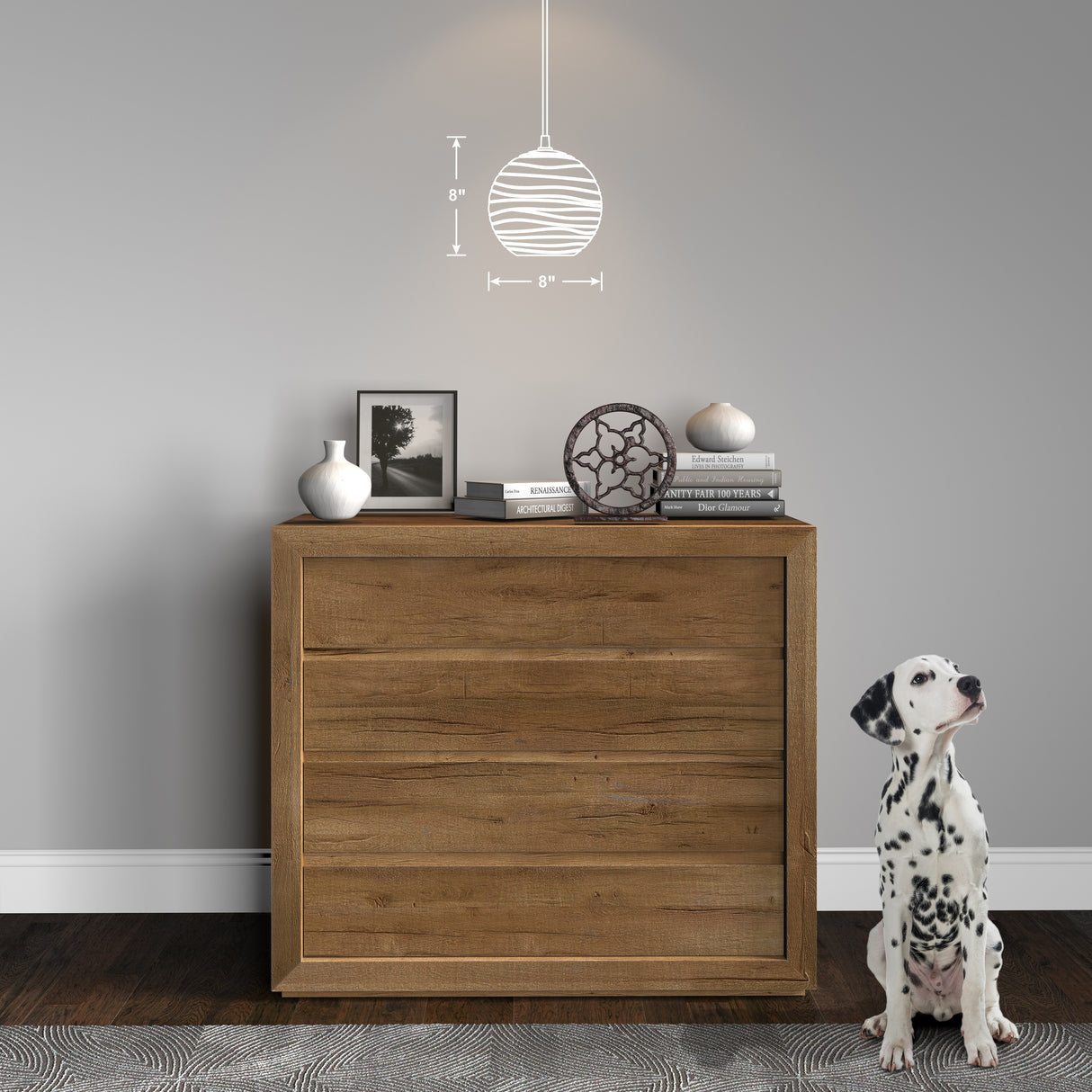 Wayve Glass & Metal Spherical Pendant
