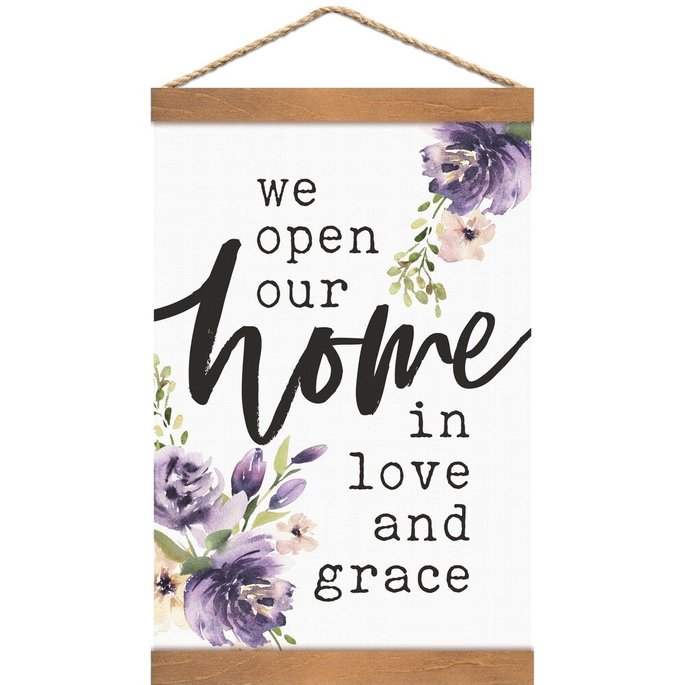 We Open Our Home In Love And Grace Banner Art - N/A