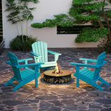 Weather Resistant Faux Wood Patio Adirondack Chairs