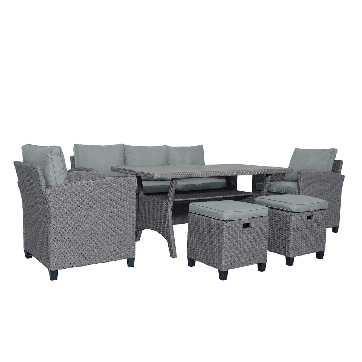 Weather Resistant Pe Rattan Patio Furniture Set