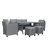 Weather Resistant Pe Rattan Patio Furniture Set