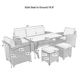 Weather Resistant Pe Rattan Patio Furniture Set