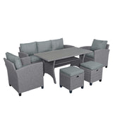 Weather Resistant Pe Rattan Patio Furniture Set