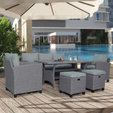 Weather Resistant Pe Rattan Patio Furniture Set