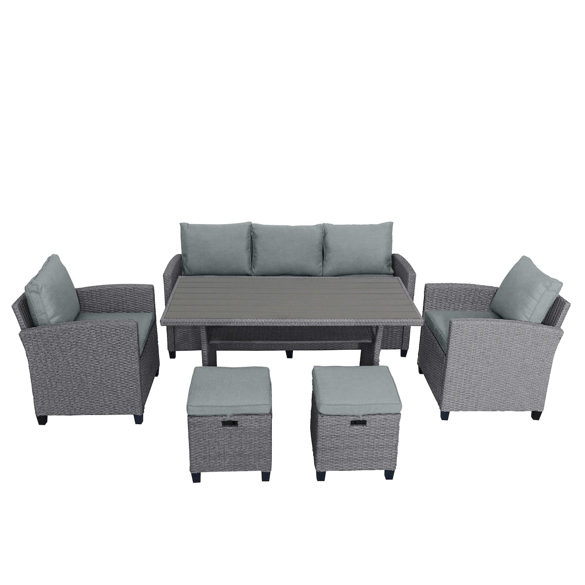 Weather Resistant Pe Rattan Patio Furniture Set