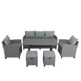 Weather Resistant Pe Rattan Patio Furniture Set