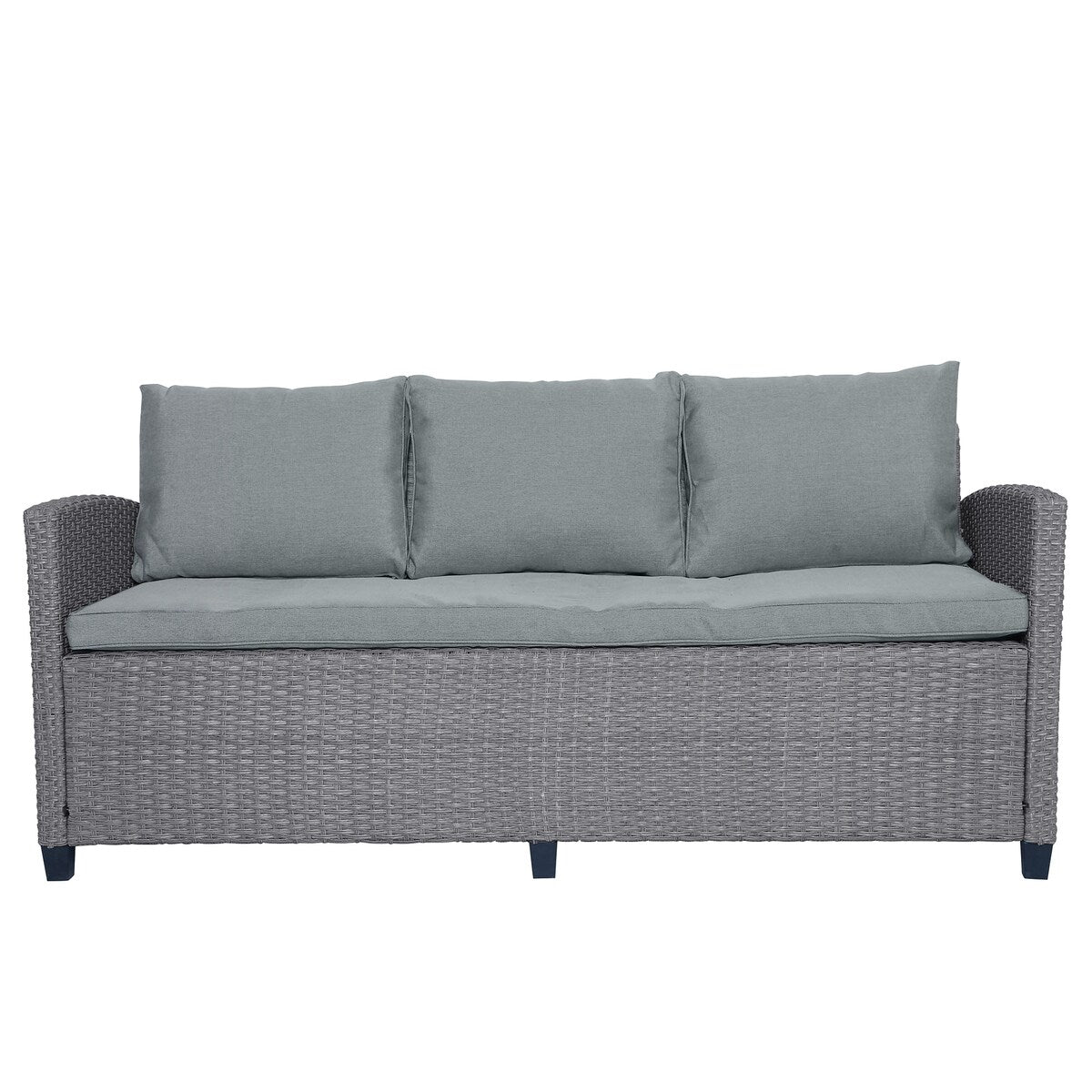 Weather Resistant Pe Rattan Patio Furniture Set