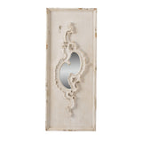 Weathered Grey 56-inch Scrollwork Wall Mirror