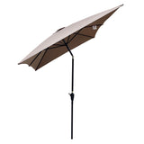 Weatherproof Patio Umbrella with Crank and Tilt Mechanism for Outdoor Spaces