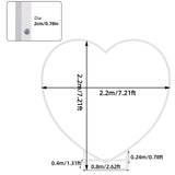 Wedding Backdrop Stand Heart Shape Metal Balloon Arch Party