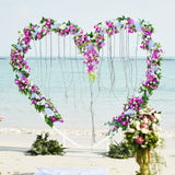 Wedding Backdrop Stand Heart Shape Metal Balloon Arch Party